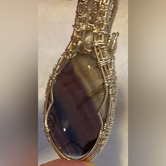 Rainbow Fluorite Pendant - Picture 9 of 14